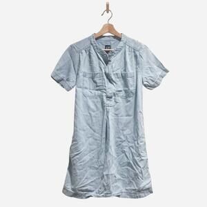 gap chambray shirt dress